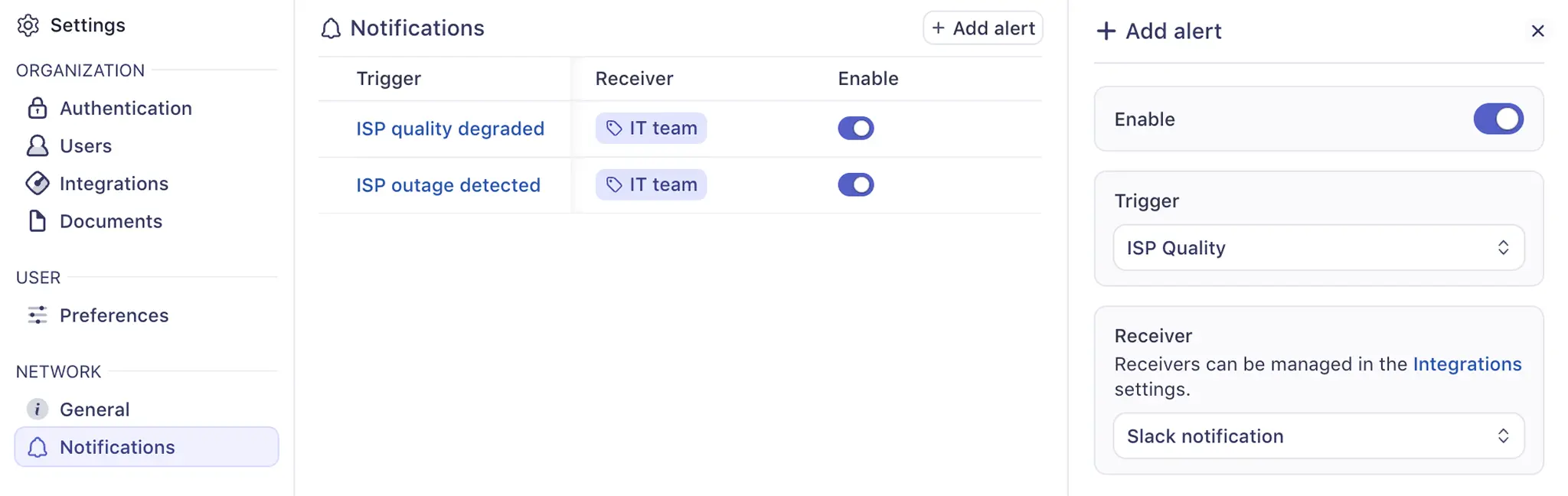Meter Dashboard: Notifications